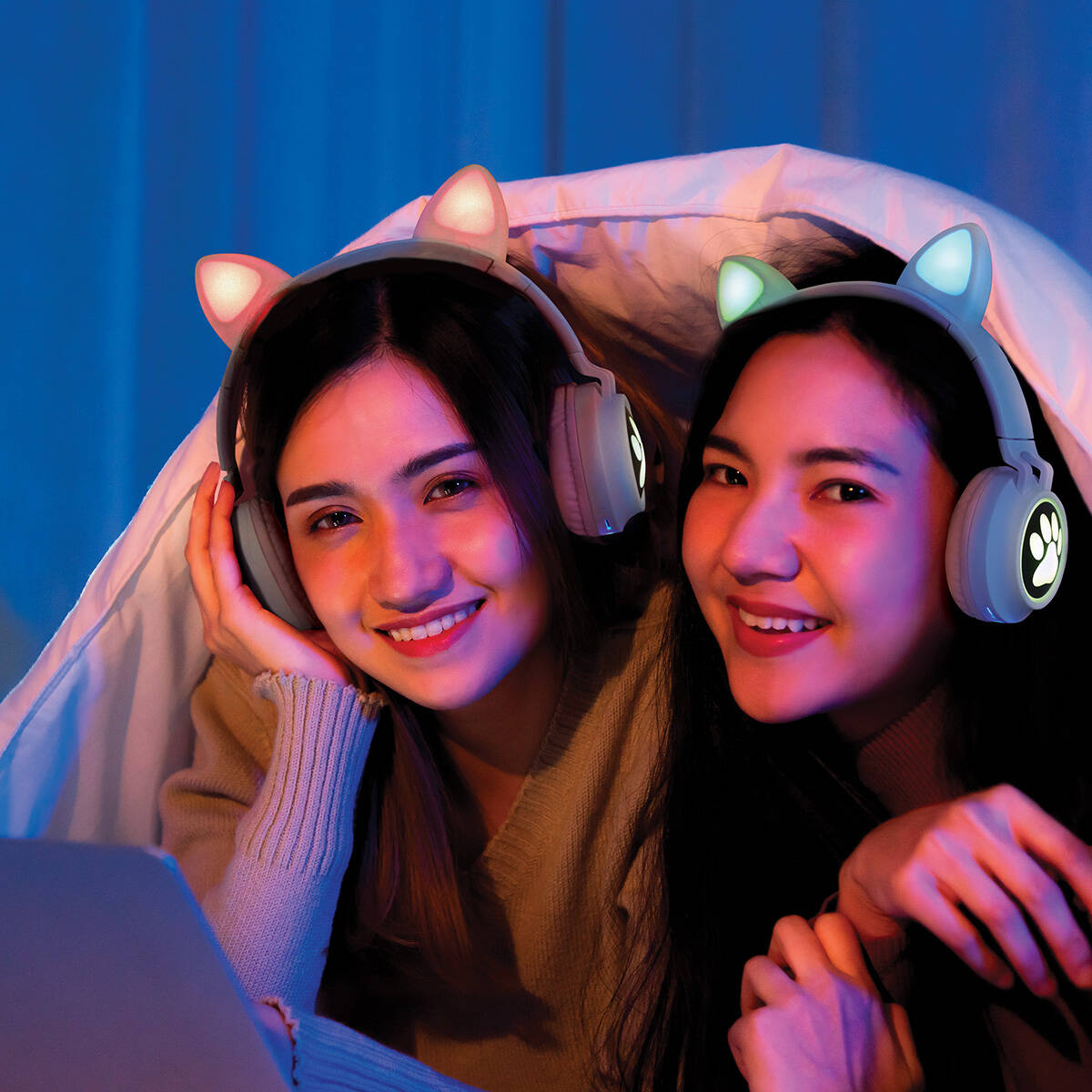 LEXIBOOK slušalice bežične sa svjetlima, oblik mačjih ušiju