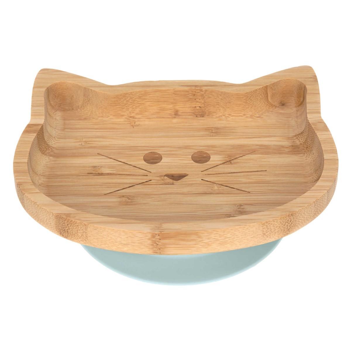 Lässig krožnik bamboo/wood little chums cat
