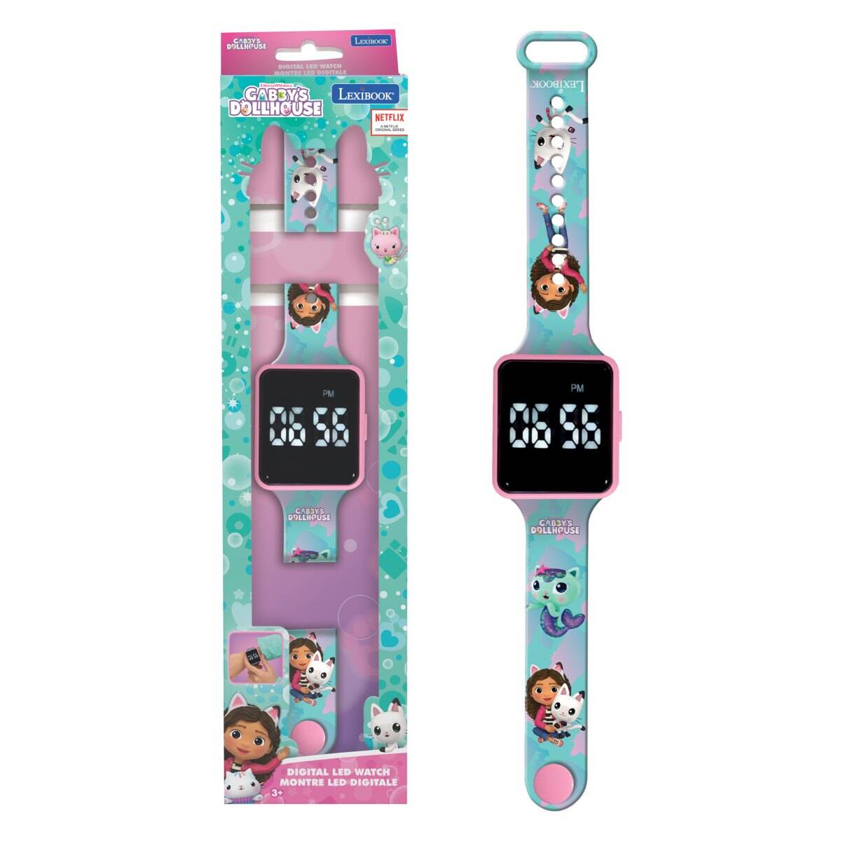 Lexibook ura digitalna LED Gabby's Dollhouse