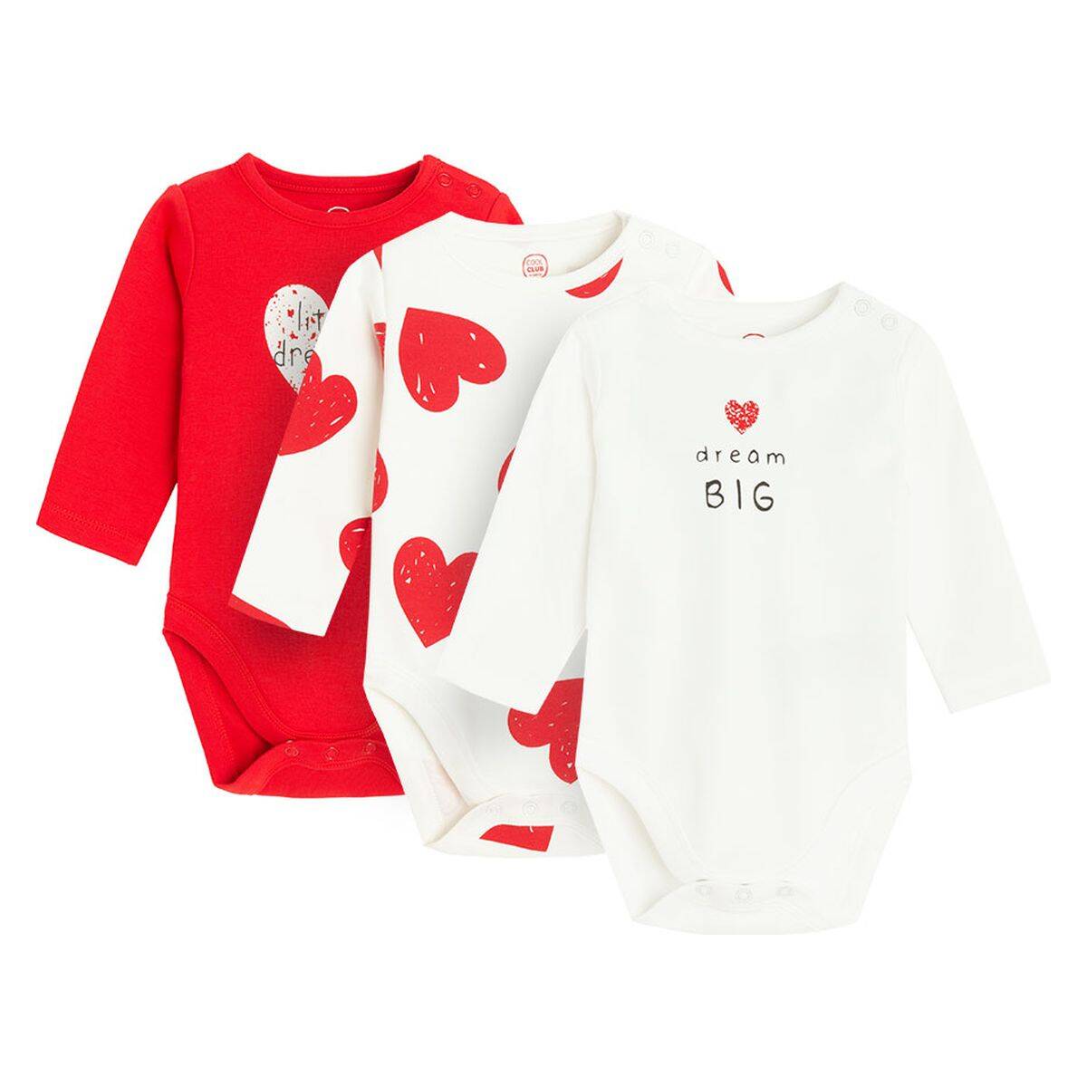 COOL CLUB bodi 3 kom DR CCG3000268-00 Ž Šareno 86