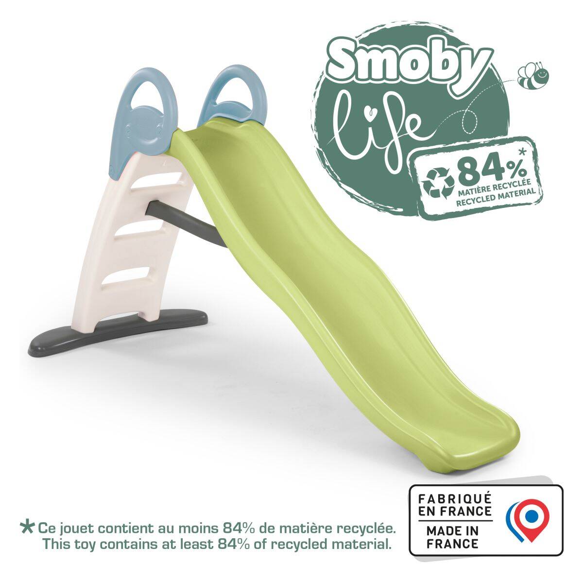 Smoby tobogan Funny-zelen, 217 x 87.5 x 118.2 cm