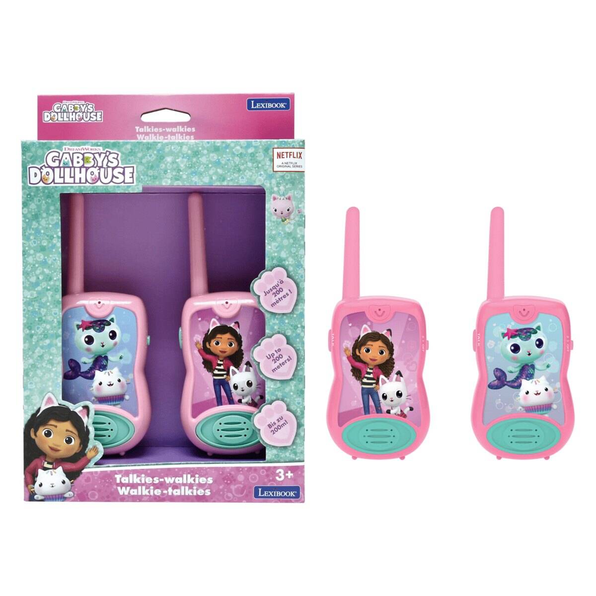 LEXIBOOK Walkie-talkie do 200m Gabby's Dollhouse