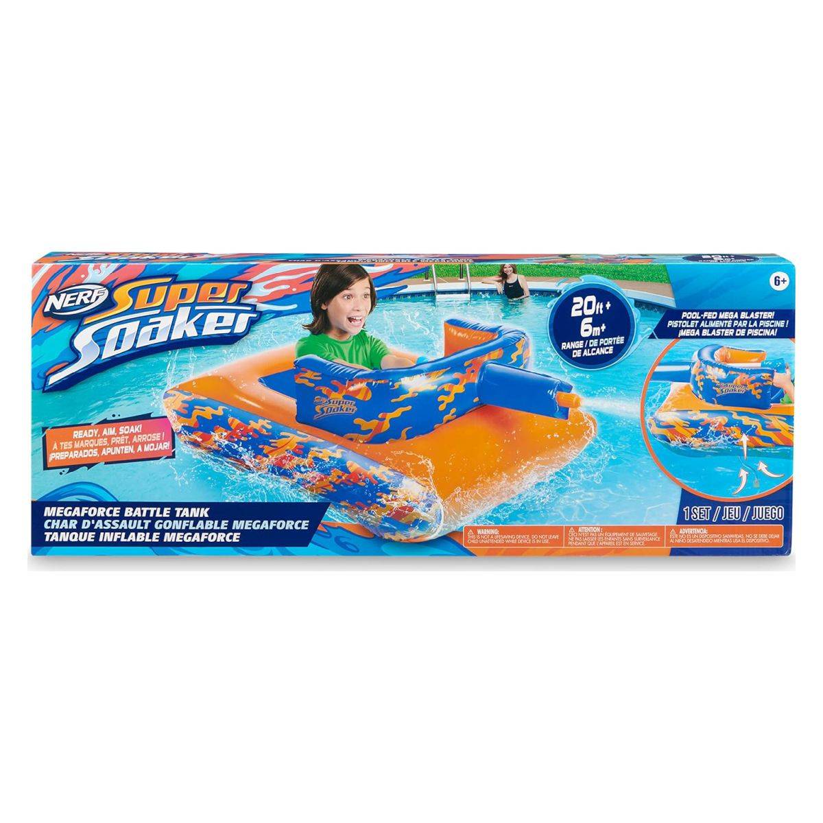 Woowee napihljiv tank Supersoaker z vodnim metalcem