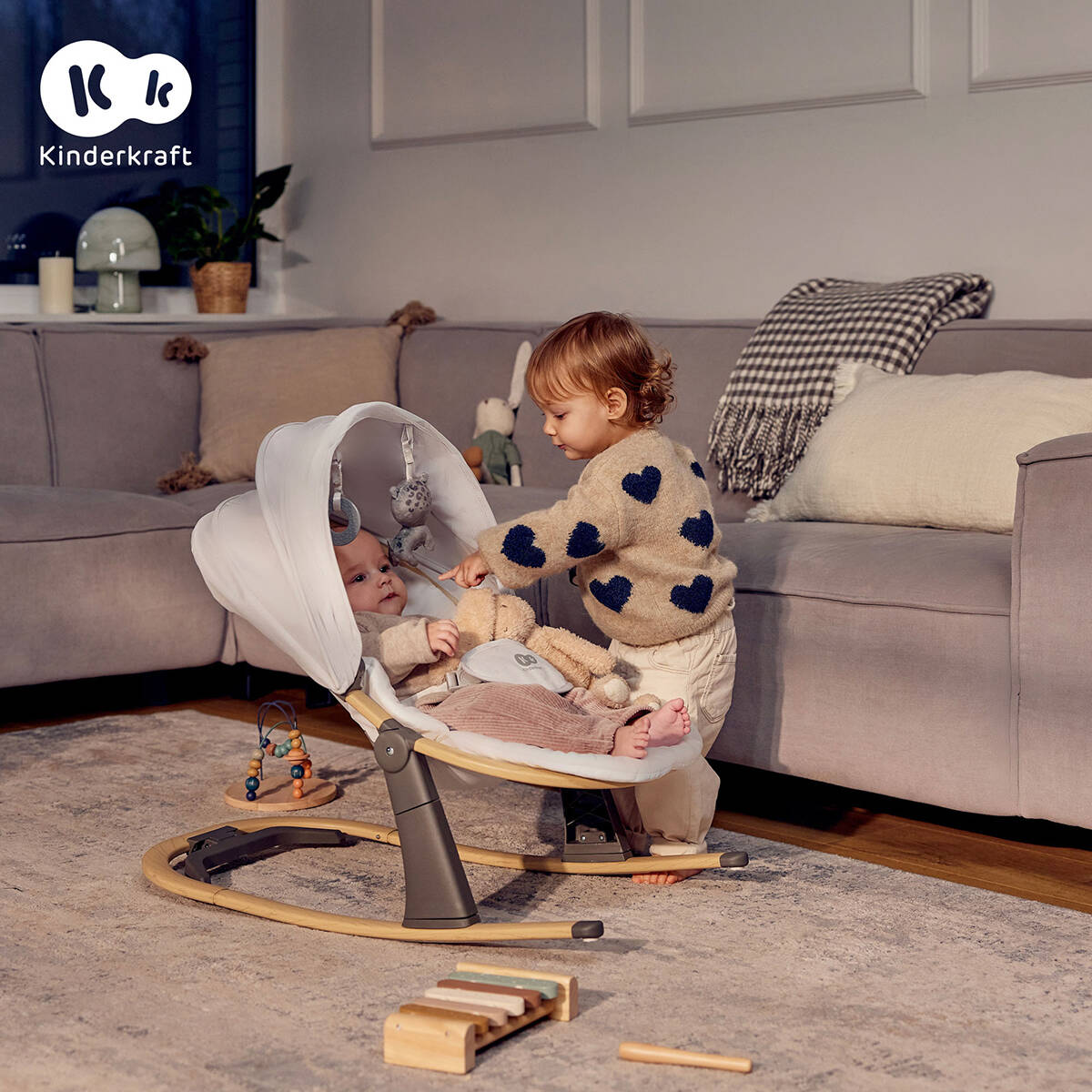 Kinderkraft gugalnik Elsu grey