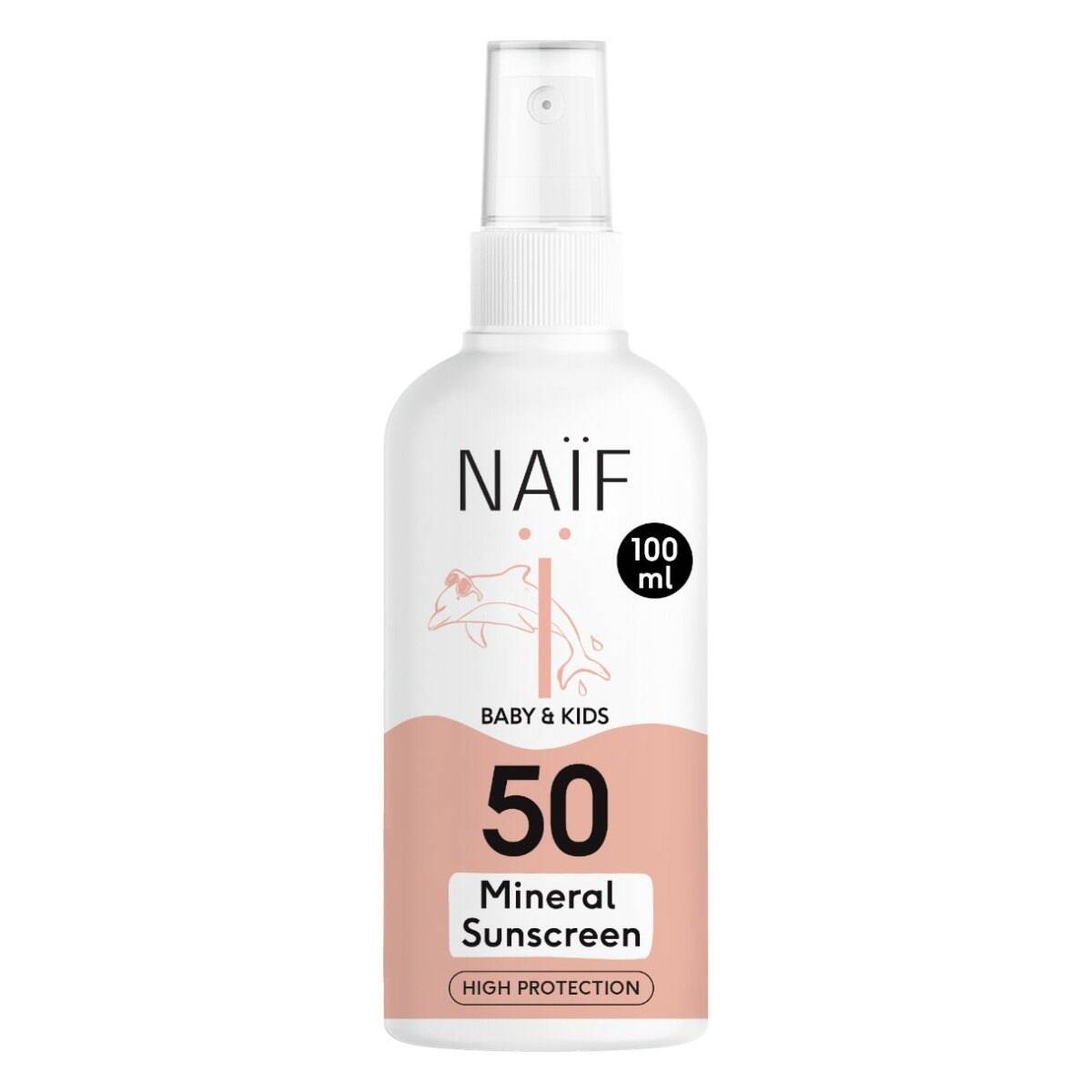 Naïf sprej za zaščito pred soncem za dojenčke in otroke ZF50 100ml