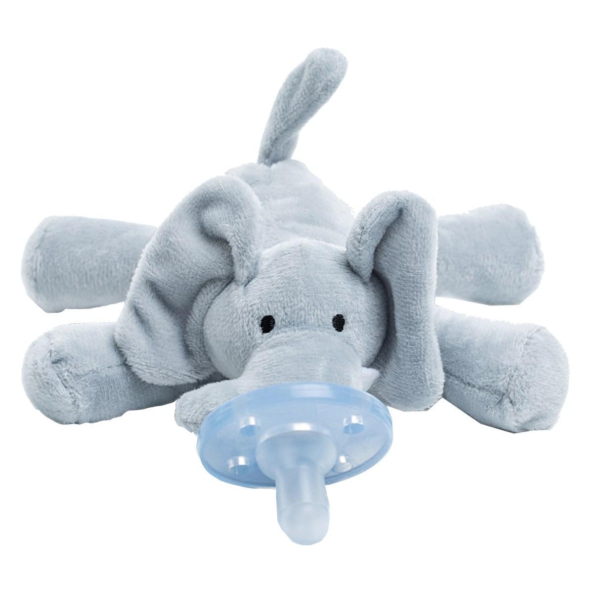 Minikoioi tolažilna duda - silikon Sleep Buddy s plišasto igračo slon