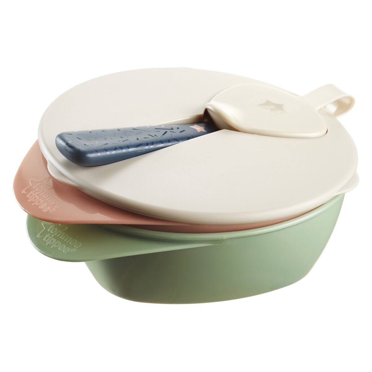 TOMMEE TIPPEE zdjela s poklopcem in žlicom