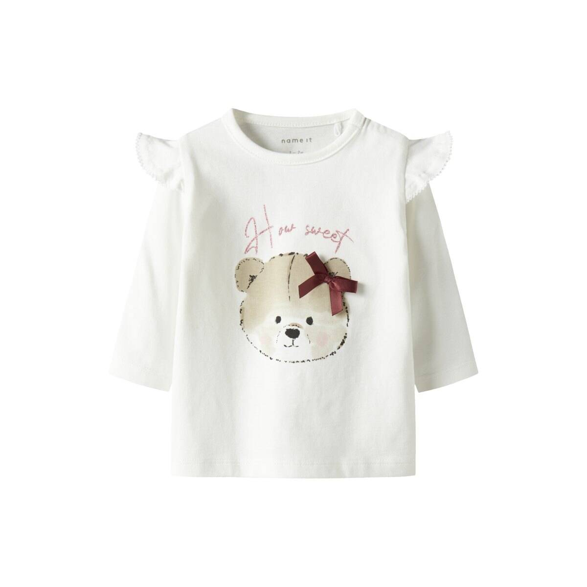 NAME IT majica DR 13249233 NBFRINDY LS TOP Ž Bijela 56