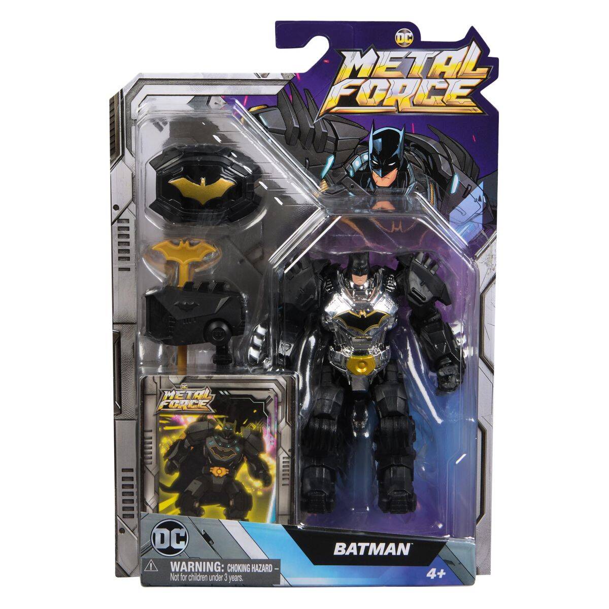 Batman Metal Force figura 10 cm sort.