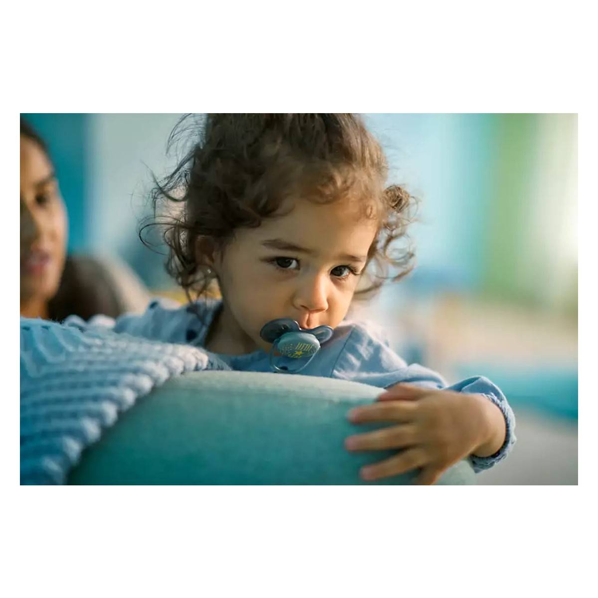 Avent SCF223/01 tolažilna duda - silikon ultra soft, 6-18m, m, little star/hello, 2/1