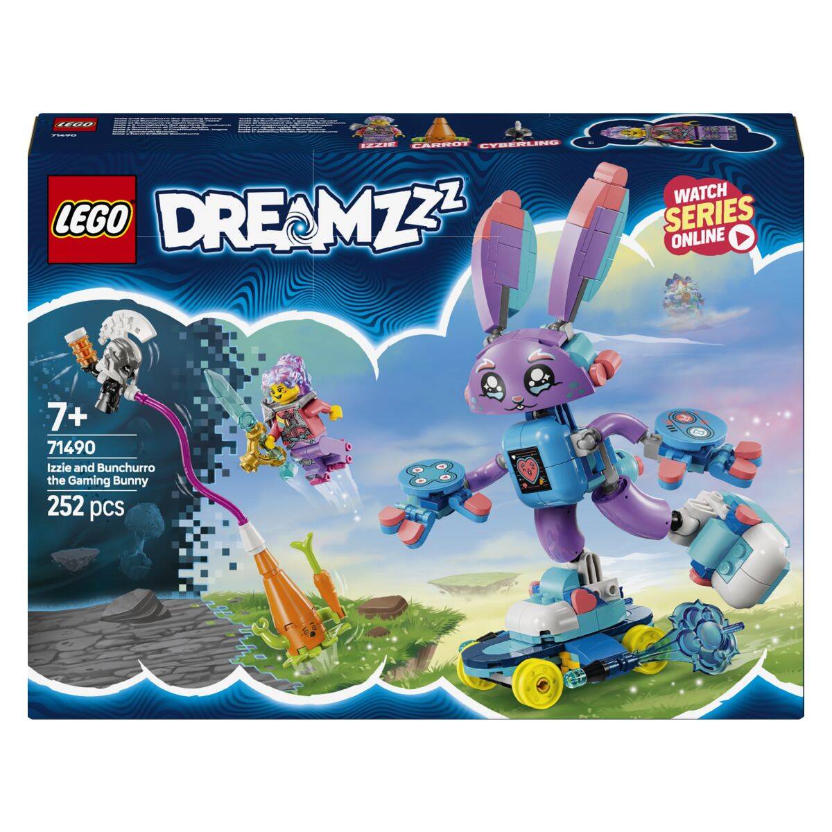 LEGO® Dreamzzz 71490 Izzie in igričarski zajček Bunchurro