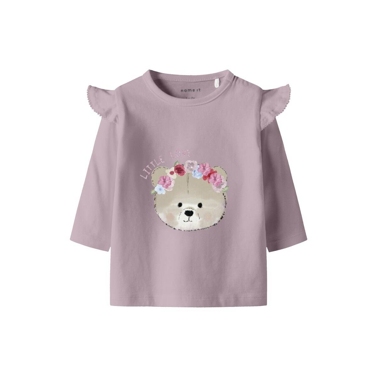 NAME IT majica DR 13249233 NBFRINDY LS TOP Ž Ljubičasta 56