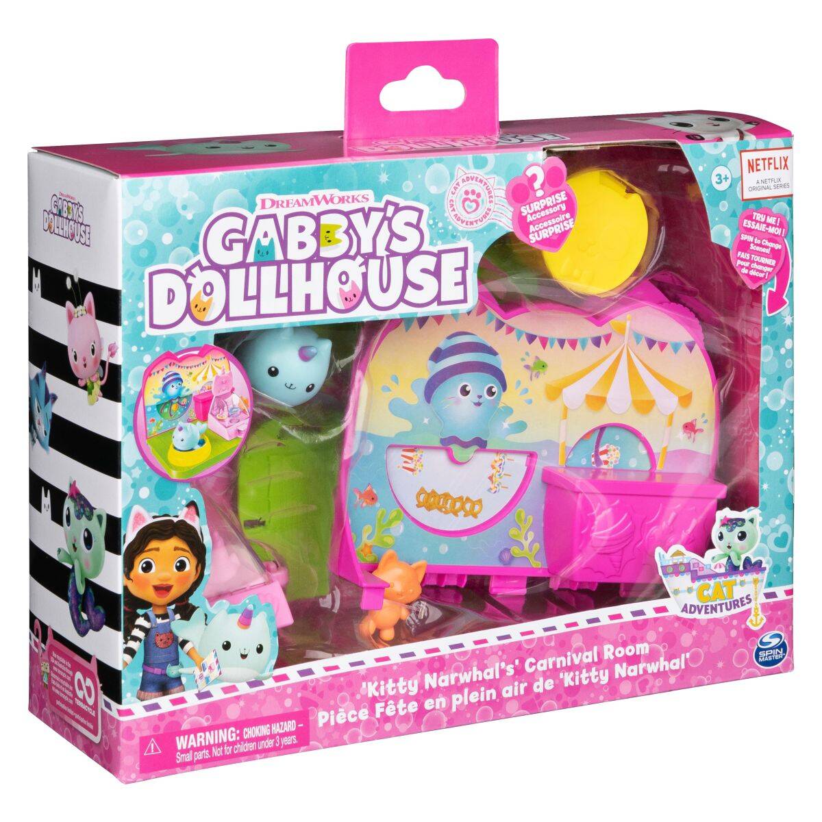 GABBY'S DOLLHOUSE karnevalska soba Kitty Narwhal