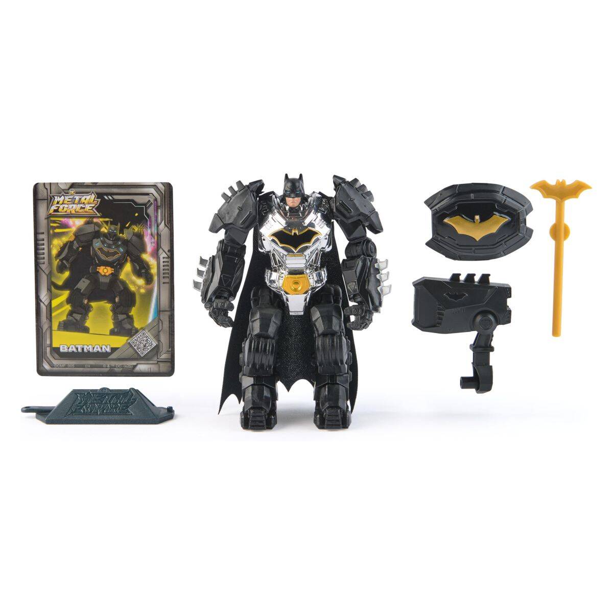 Batman Metal Force figura 10 cm sort.