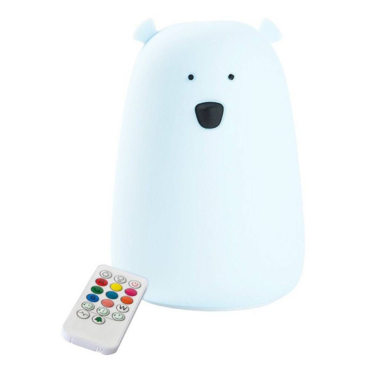 Rabbit And Friends nočna lučka mehka Medvedek z daljinskim upravljalcem in USB-C polnjenjem light blue