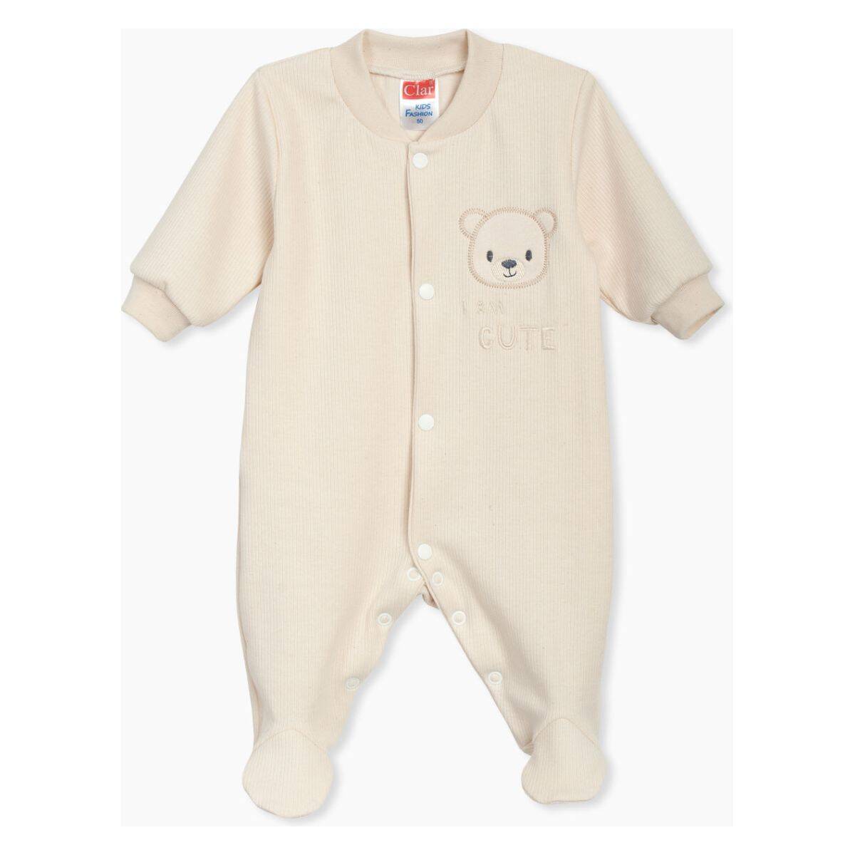 Clar pajac z rokavi DR DH 07133 Natural I Am Cute U Bež 56