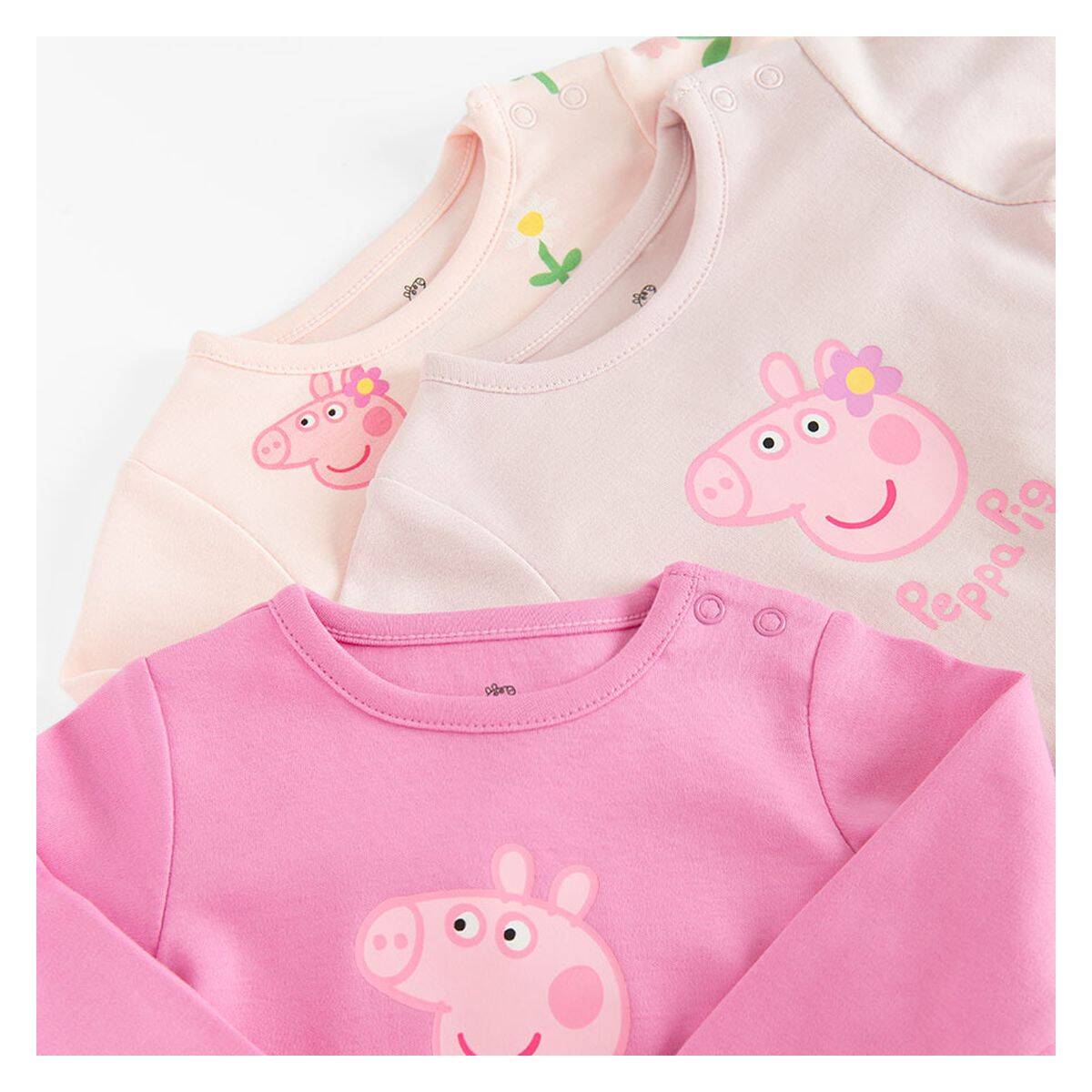 COOL CLUB bodi 3 kom DR LCG3000270-00 PEPPA PIG Ž Šareno 62