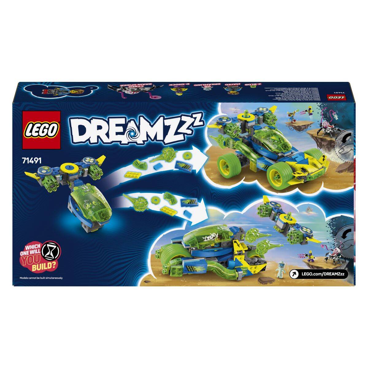 LEGO® Dreamzzz 71491 Mateo in dirkalni avtomobil Z-Blob