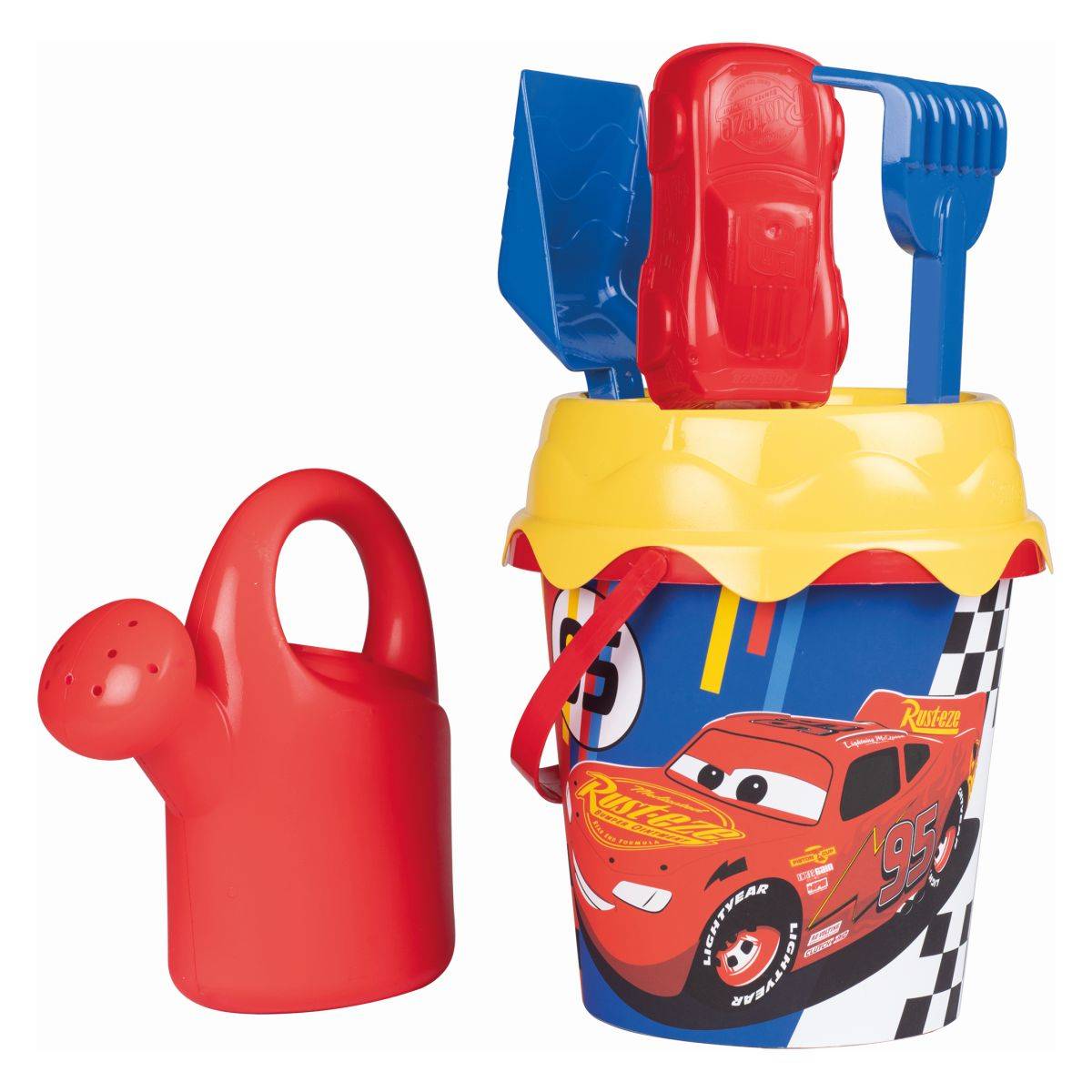 Smoby vedro set Cars Garnished Bucket Smoby s kanglico velikost 17 cm
