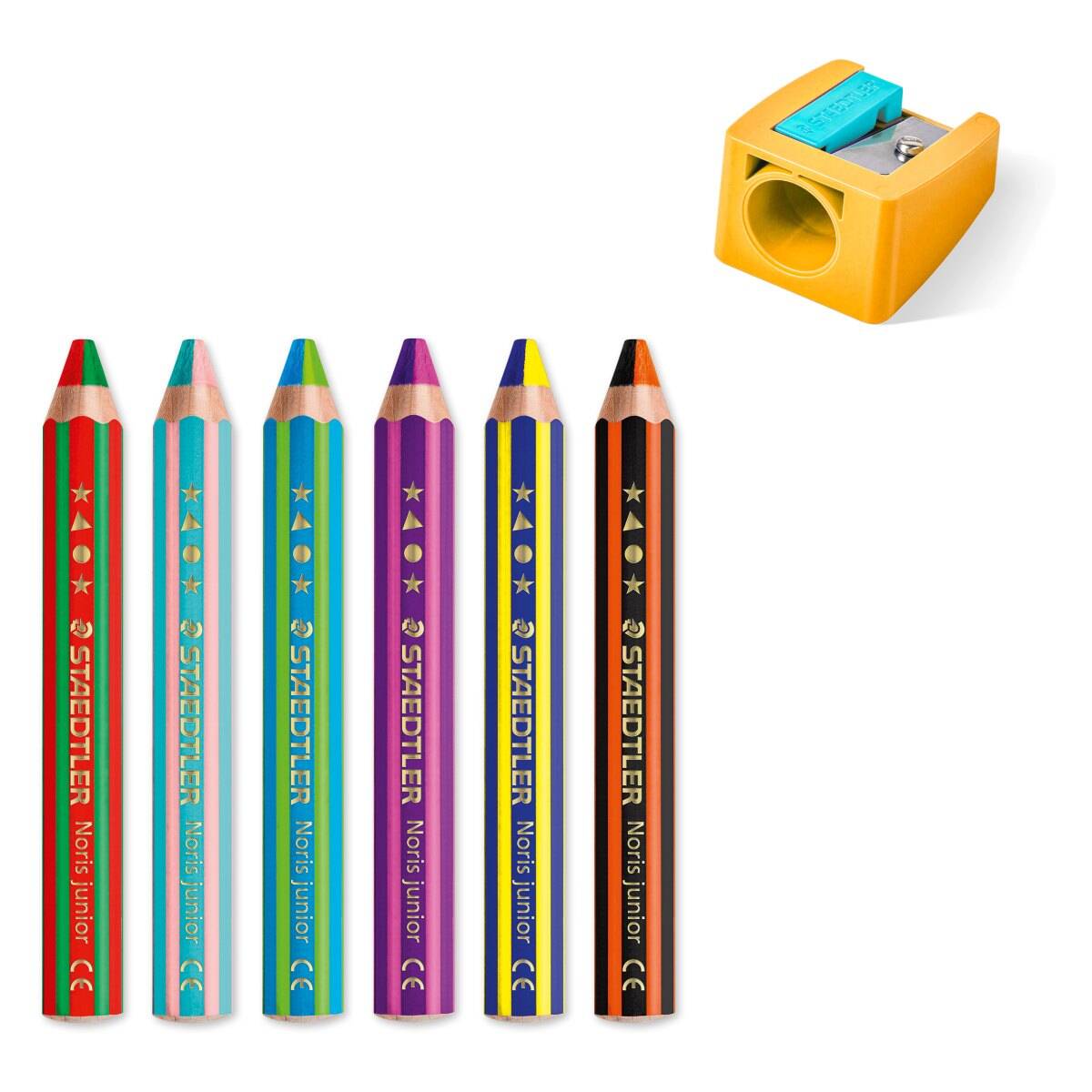 Staedtler Barvice Noris junior duo mavrične šilček 6/1