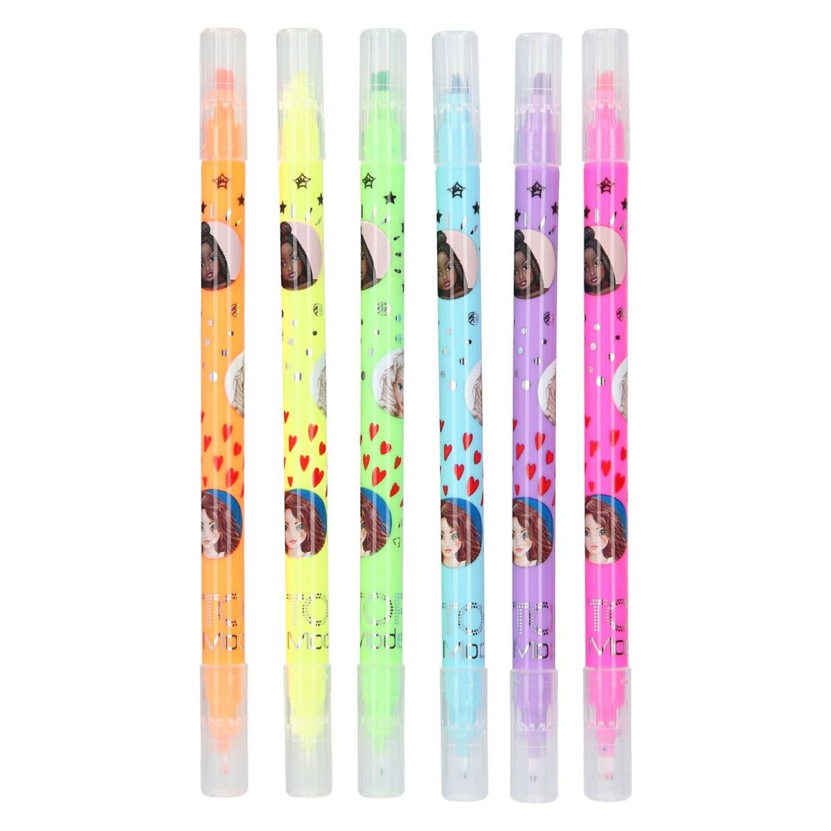 Top Model Neon Duo Highlighter&Fineliner Set