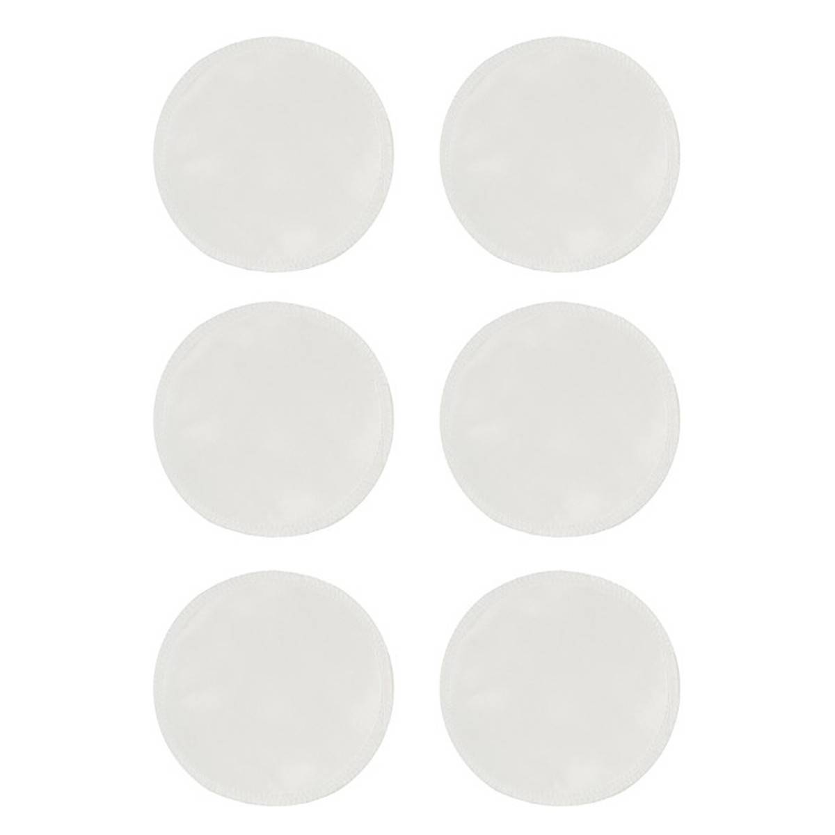 CARRIWELL blazinice za prsa  od  prirodne svile, perivi, bijeli, 6 kom