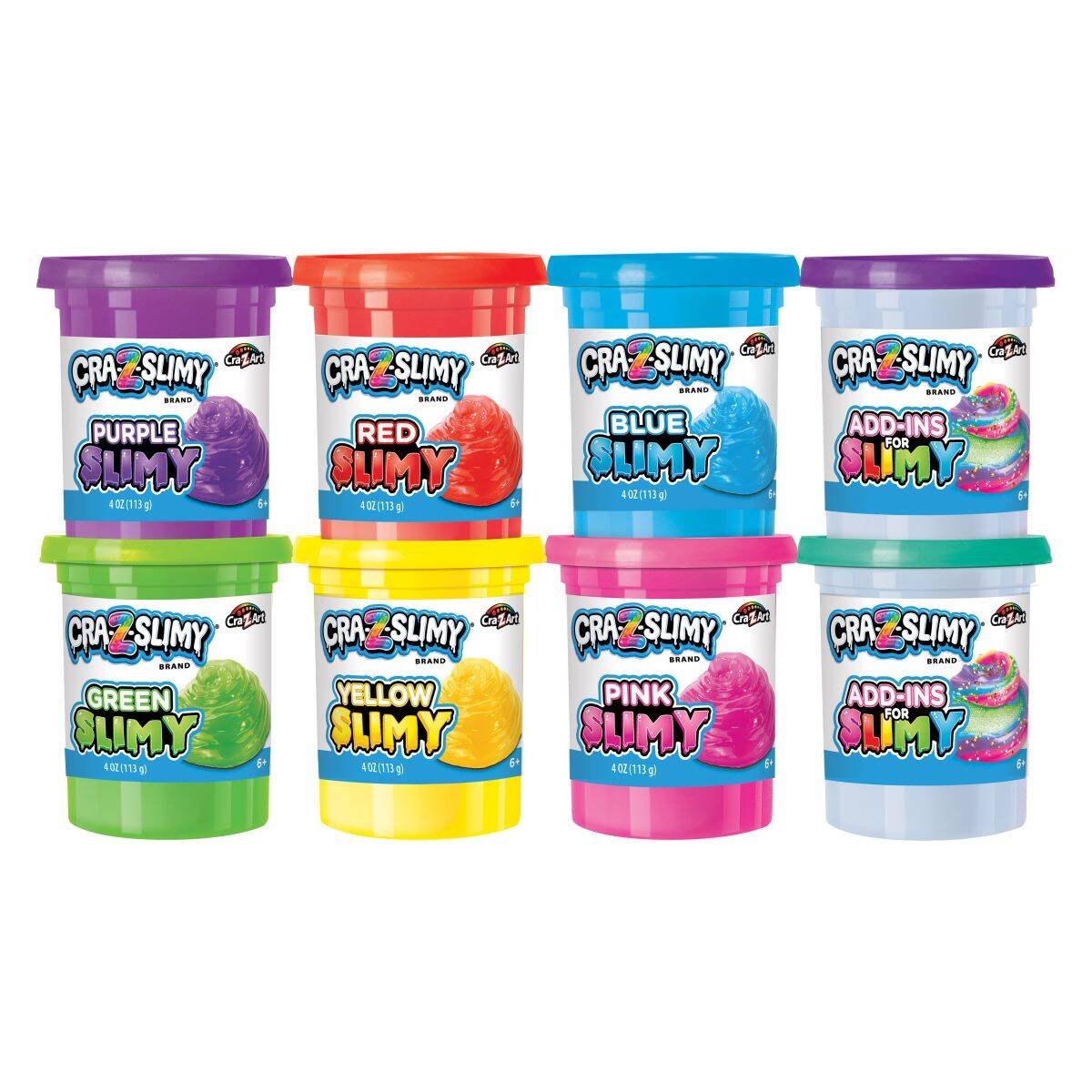 Crazart slime set Bold & Bright 8 kos