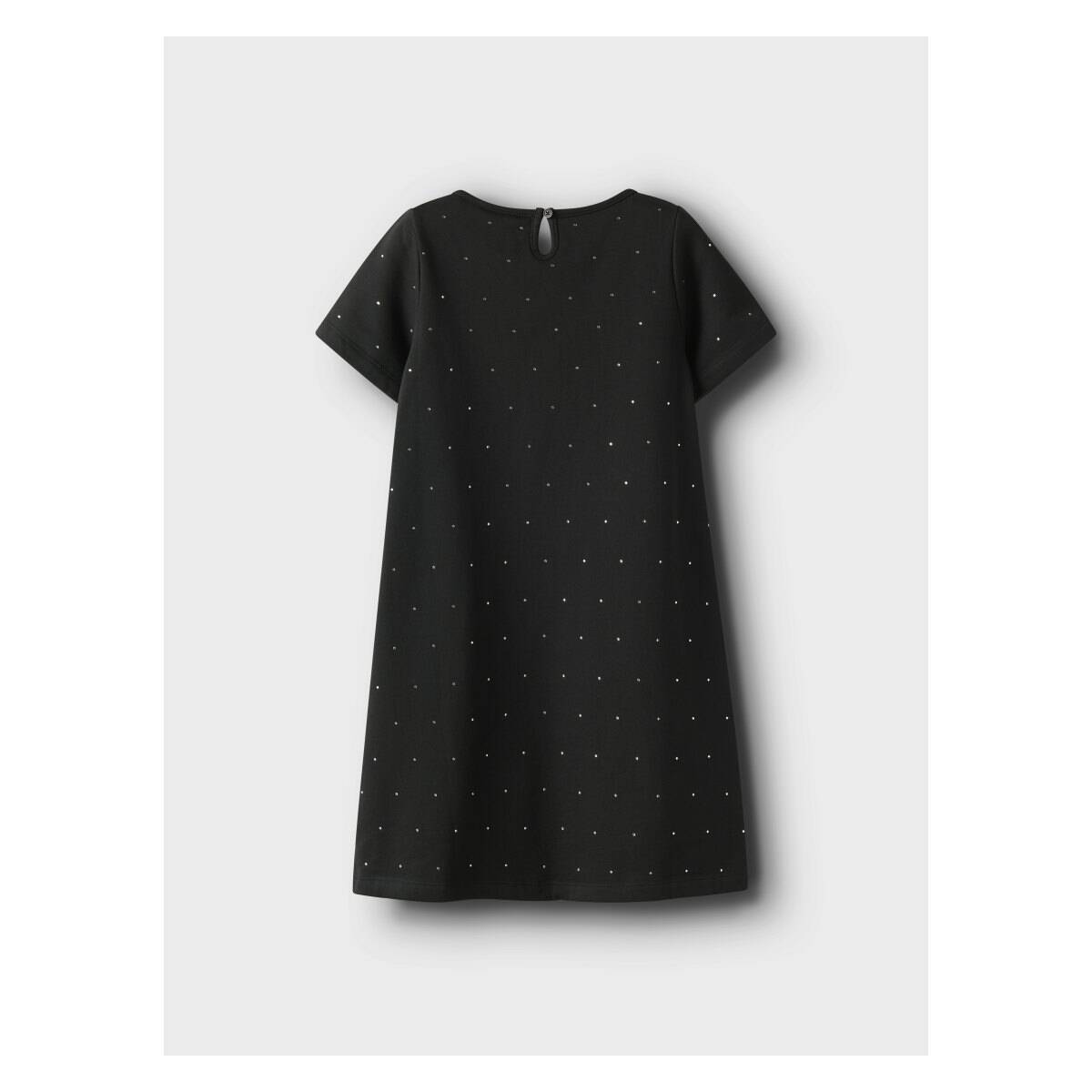 Name It obleka KR 13249372 NKFRONJA SS SWEAT DRESS BRU D Črna 146