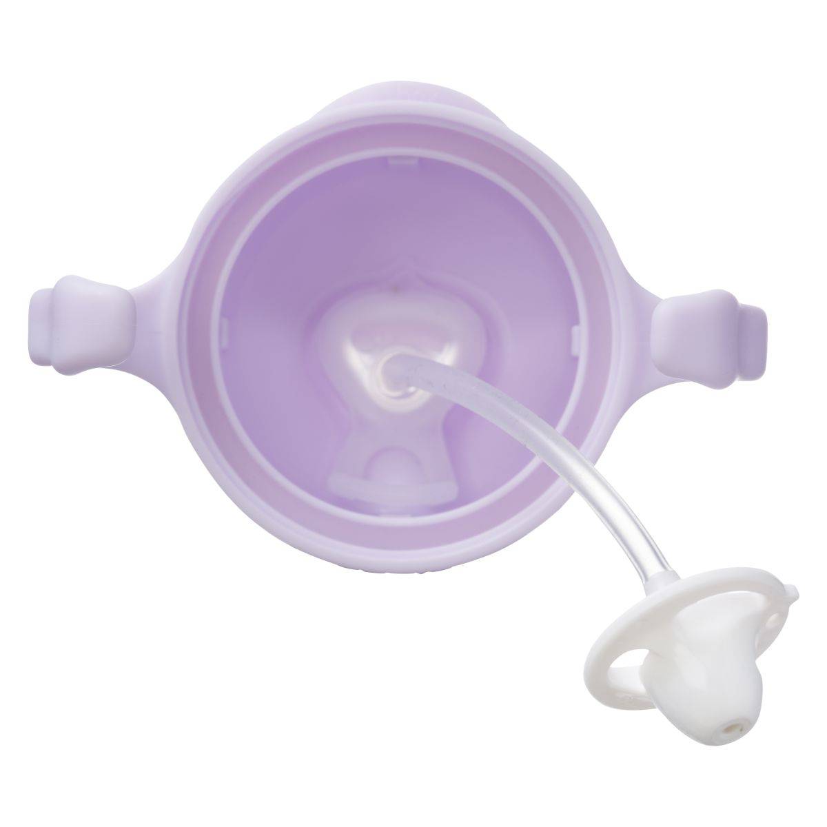 b.box lonček s slamico, 6m+, 240 ml boysenberry