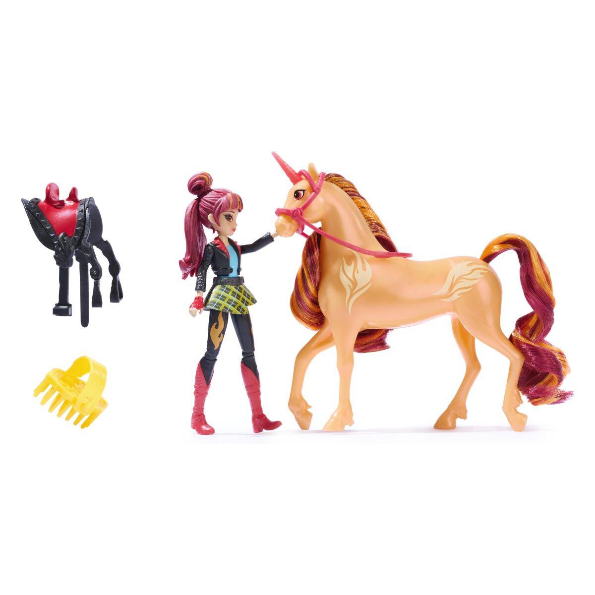 Unicorn Academy punčka Valentina in samorog Cinder