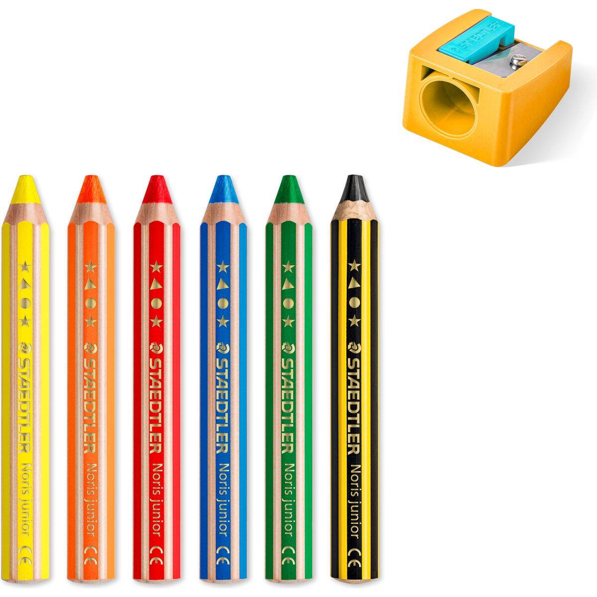 Staedtler Barvice Noris junior 5+1 svinčnik gratis, šilček 6/1