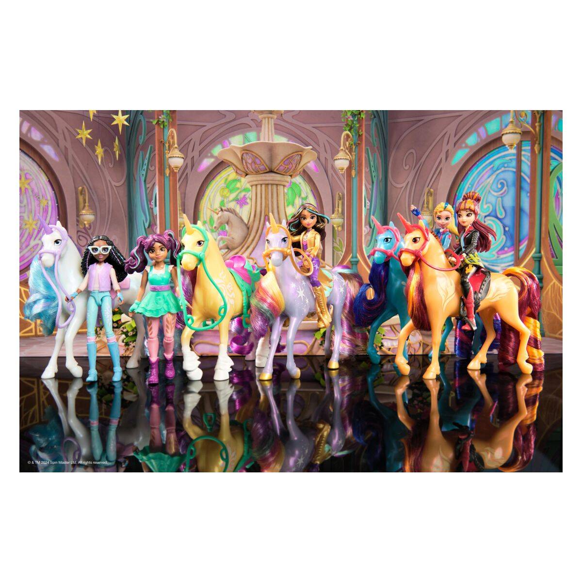 Unicorn Academy punčka Valentina in samorog Cinder