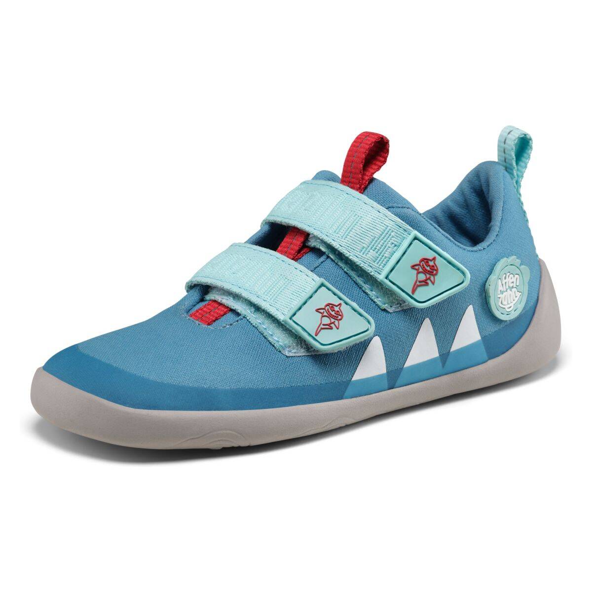Affenzahn čevelj nizek Cotton Lucky Shark 00391-30211 barefoot F blue 22