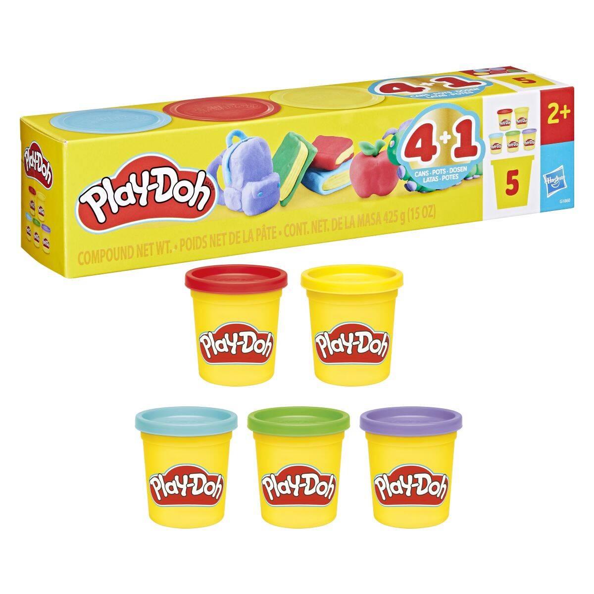 PLAY-DOH Back to school set 5 kantica