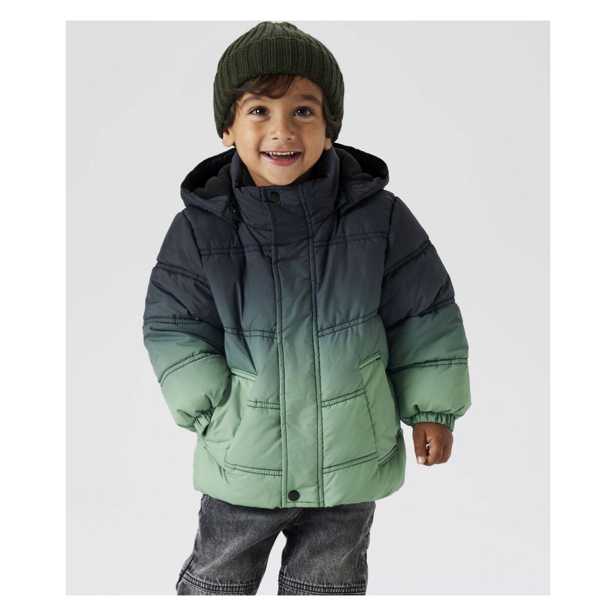 Name It jakna DR 13243946 NMMMALCOLM PUFFER JACKET F Zelena 98