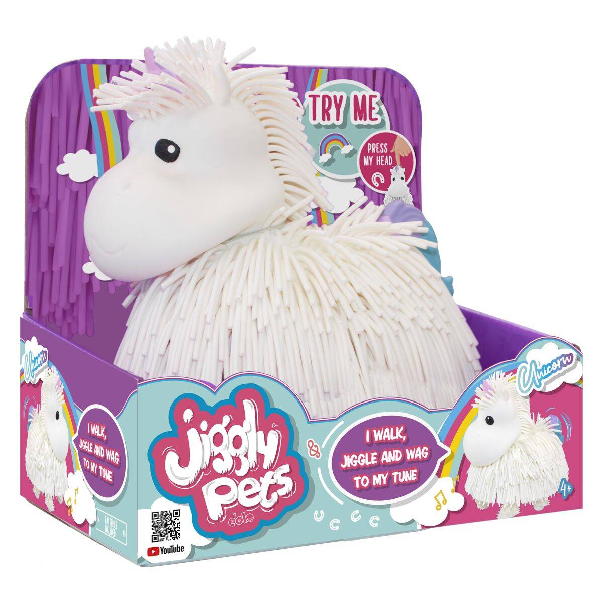 EOLO Jiggly pets jednorog bijeli