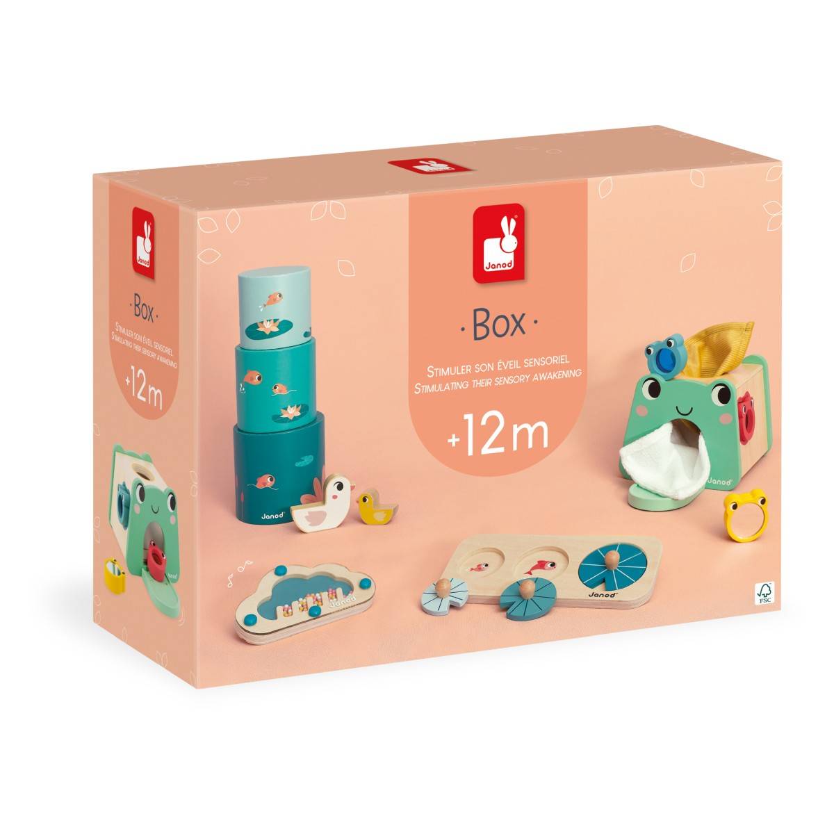 JANOD Kutija za poticanje dječjih osjetila - 12+ mj J04063