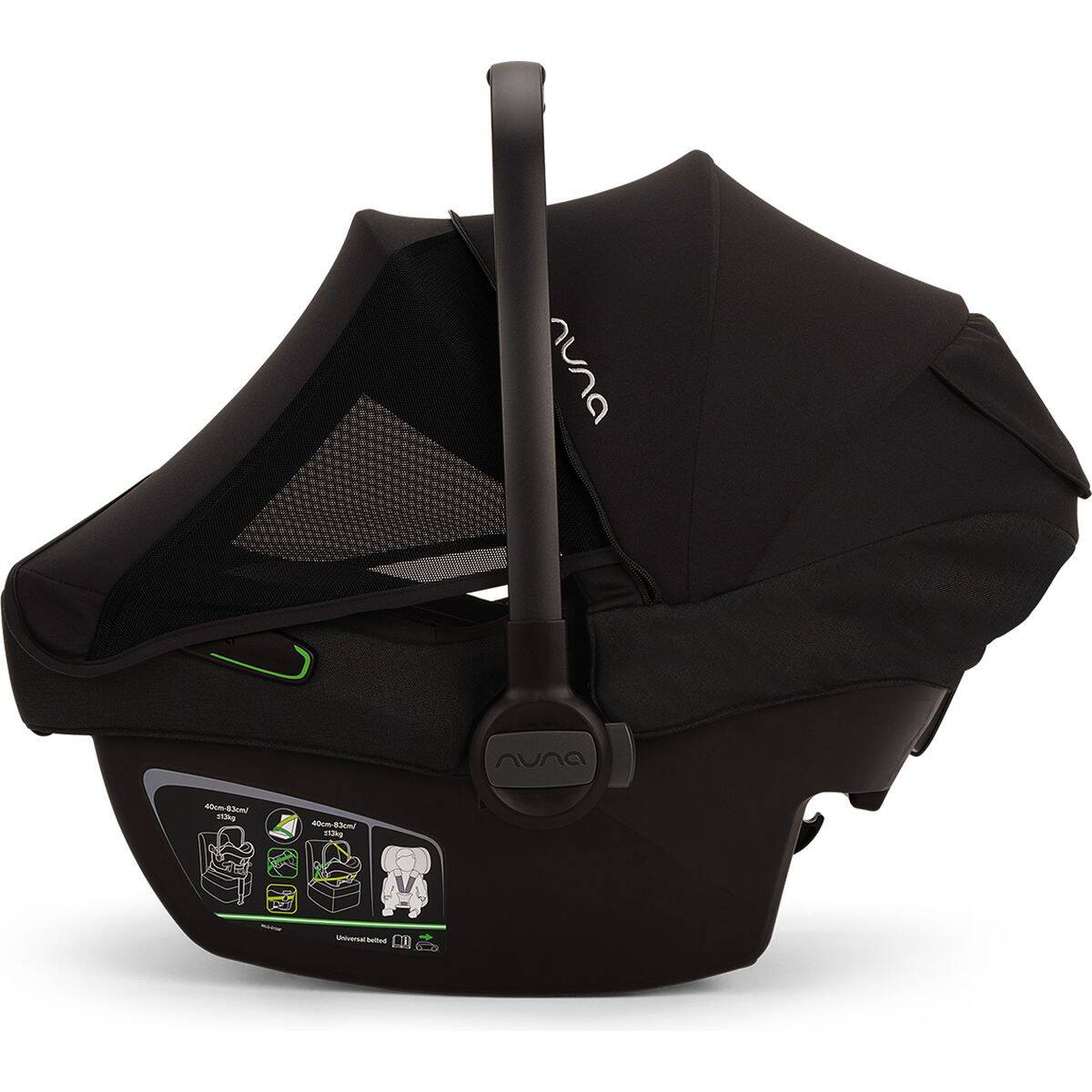Nuna® Voziček 4v1 Pipa Next in baza Next Ixxa Next caviar