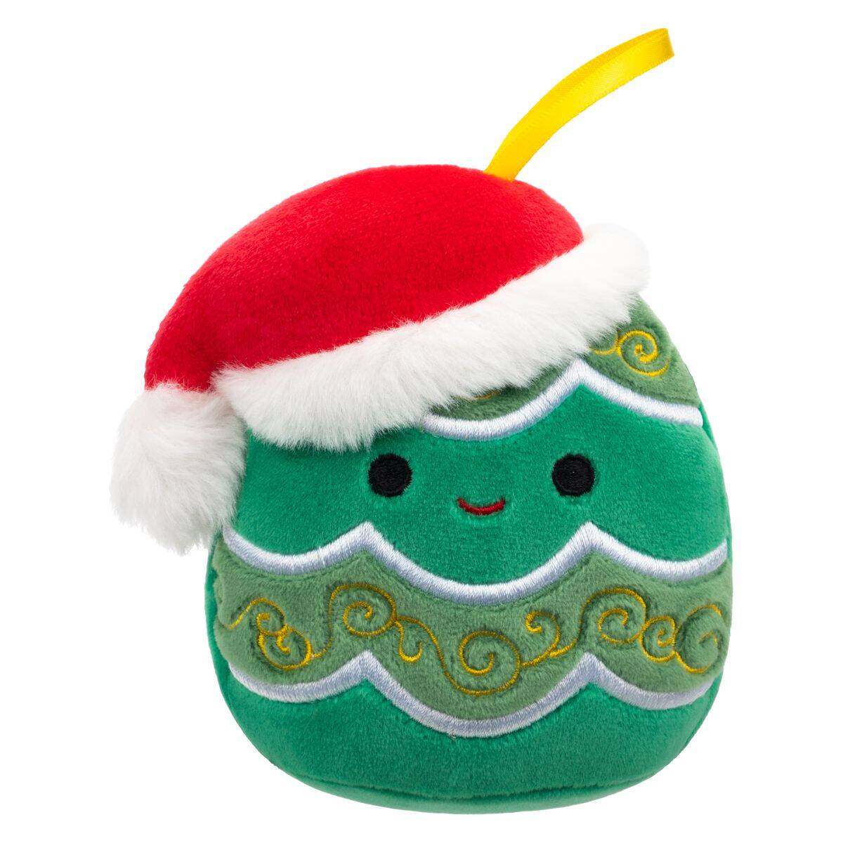 Squishmallows okrasni pliš Andy Božično drevo s kapo, 10 cm