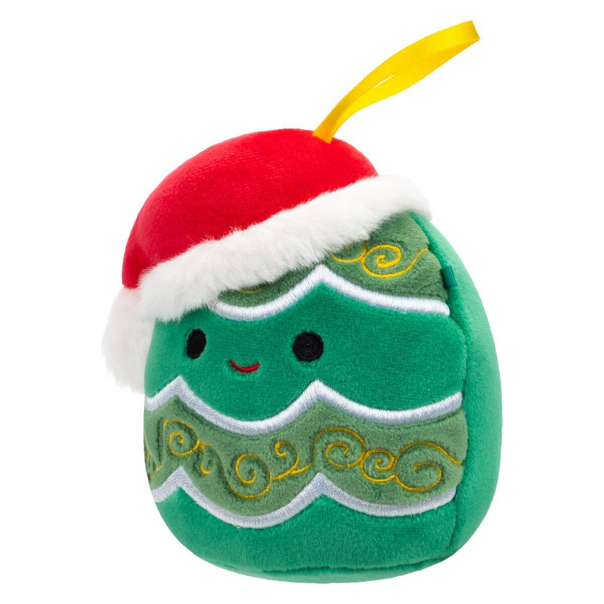 Squishmallows okrasni pliš Andy Božično drevo s kapo, 10 cm