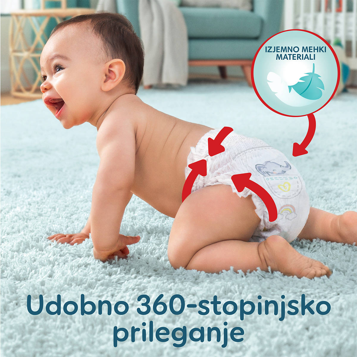 Pampers plenice Premium Pants hlačne plenice VP S7 27 kos (17+ kg)