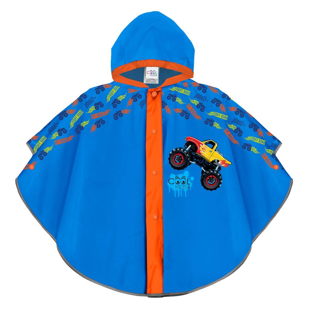 Okram dežna pelerina 15644  TRUCK COOL KIDS F Modra 3-6 LET