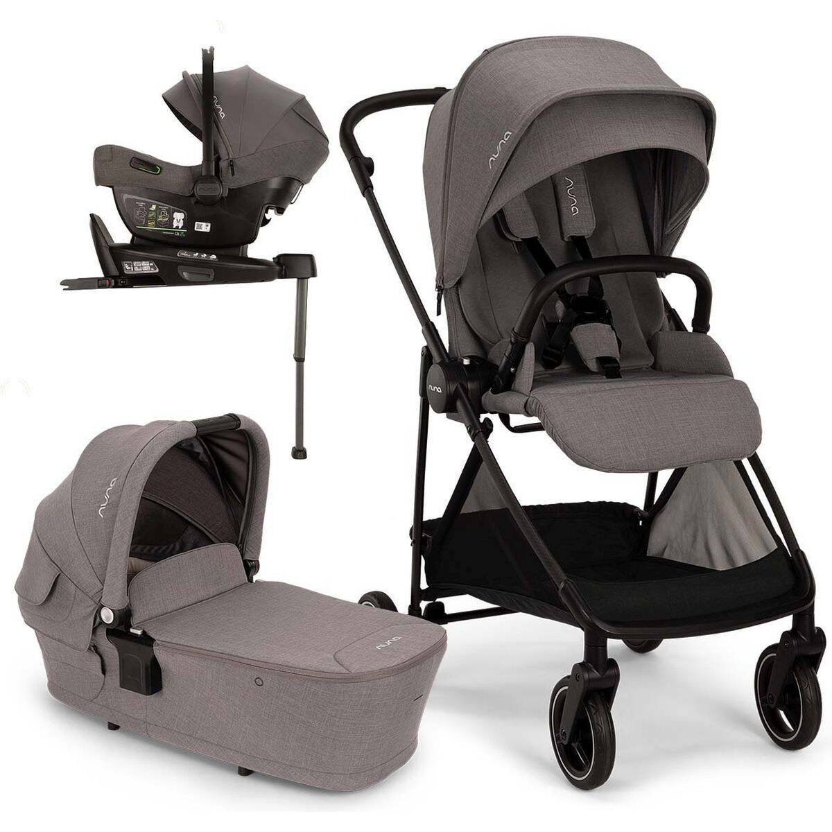 Nuna® Voziček 4v1 Pipa Next in baza Next Ixxa Next thunder