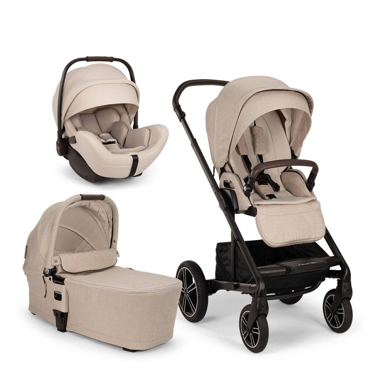 Nuna® Voziček 3v1 Arra Flex Mixx Next biscotti