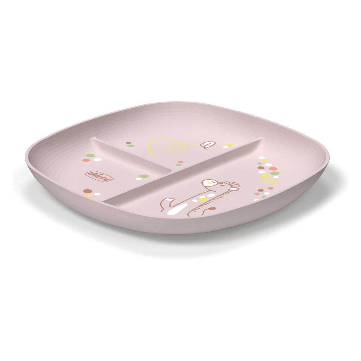 Chicco krožnik porcijski pink 1600315