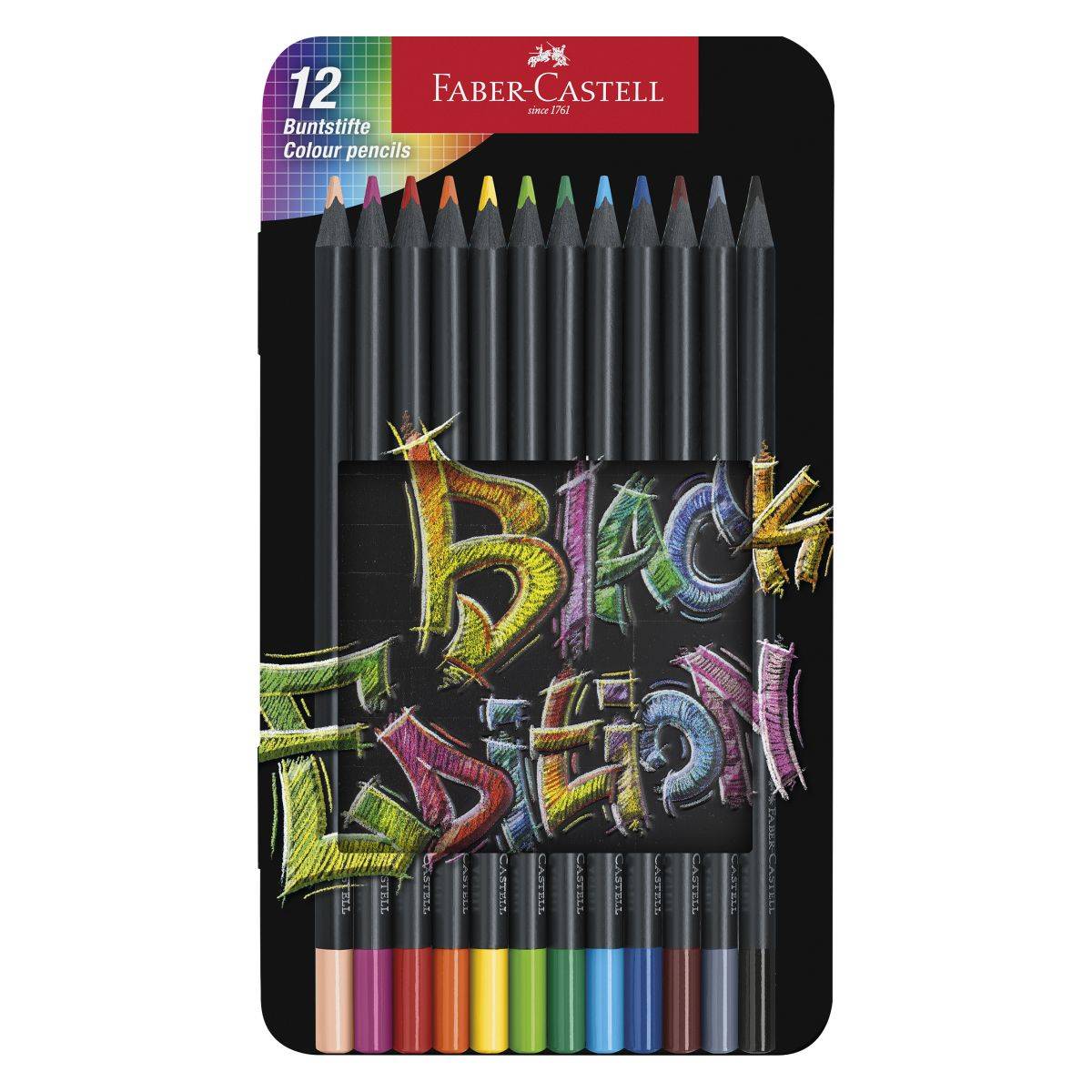 Faber Castell barvice black edition 12/1 kov.