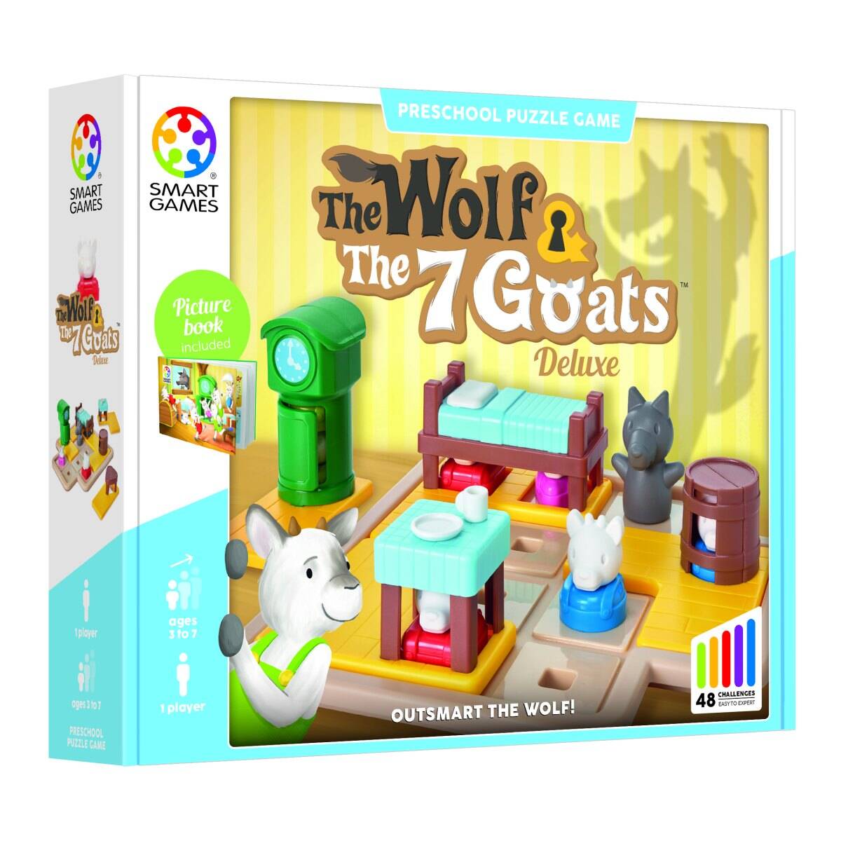 Smart games Volk in sedem kozličkov (48 izzivov)