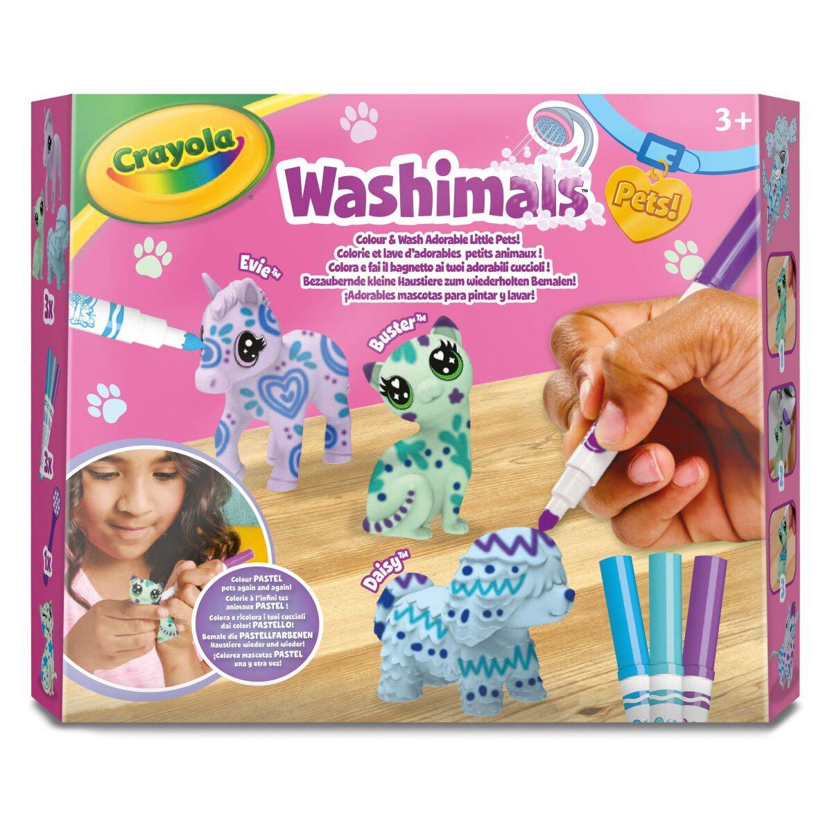 Crayola washimals figure hišnih ljubljenčkov pastel 3 set