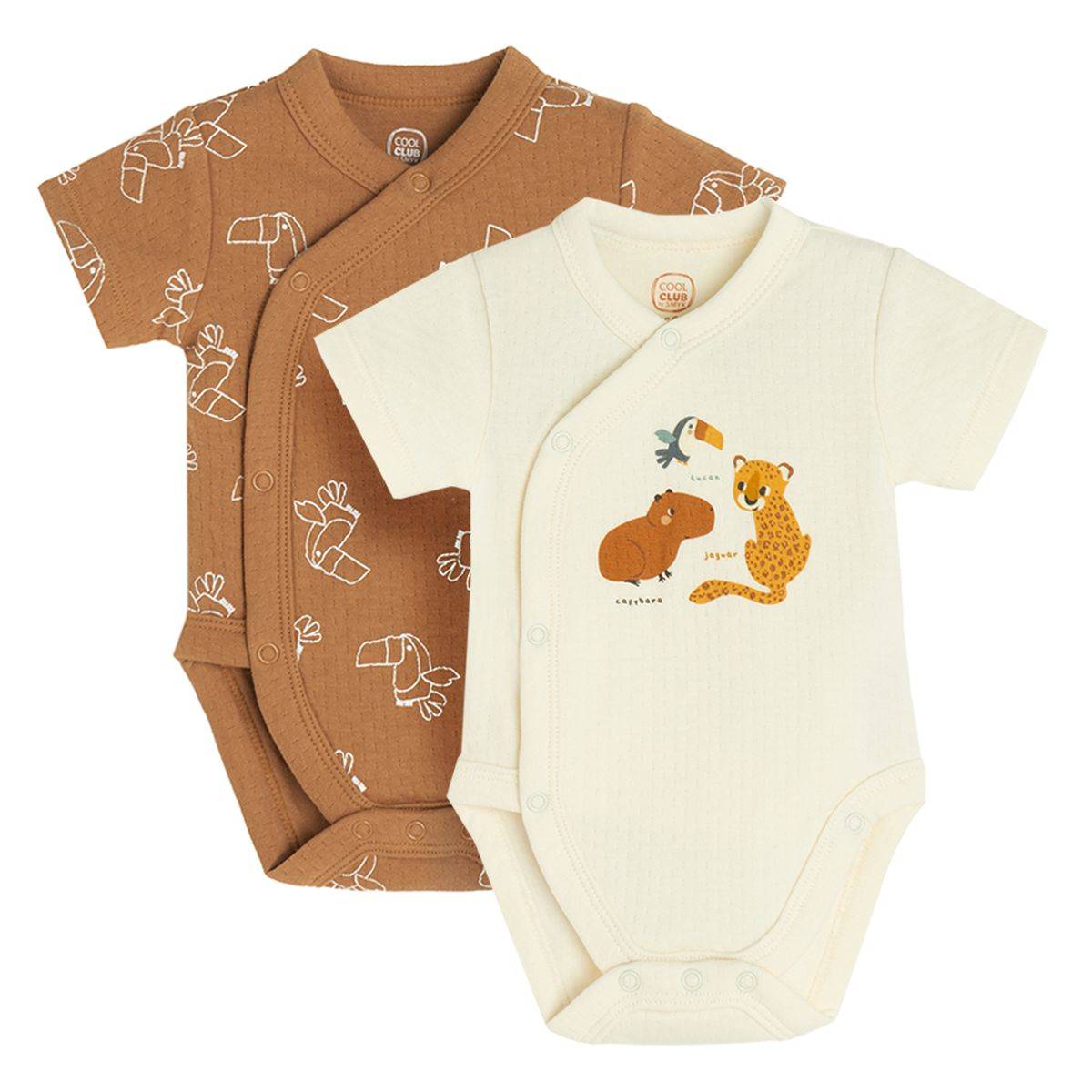 Cool Club perilo bodi preklop 2 kosa KR CCB2802465-00 F večbarvno 68