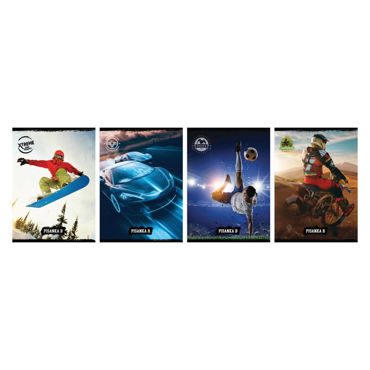 EUROCOM bilježnica pisanka b street gold mix dečki 232104-EC